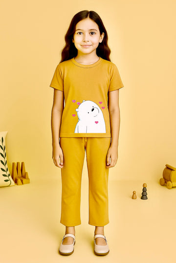 Camel Bear Bellbottom Trouzer Full Set