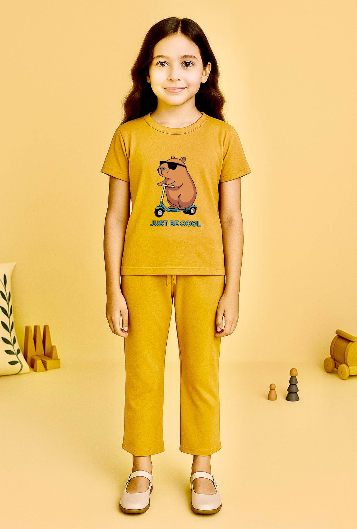 Camel Funky Bellbottom Trouzer Full Set