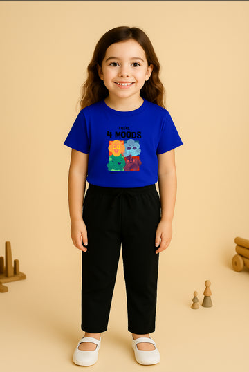 Royal Blue Funky Tracksuit For Girls