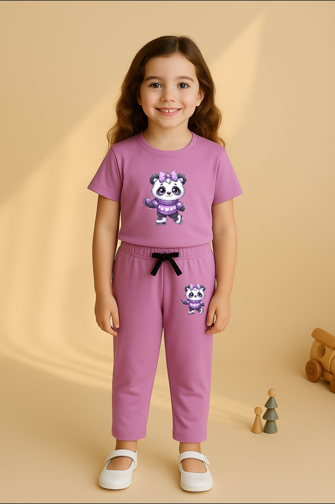 Purple teddy BearTracksuit for Girls