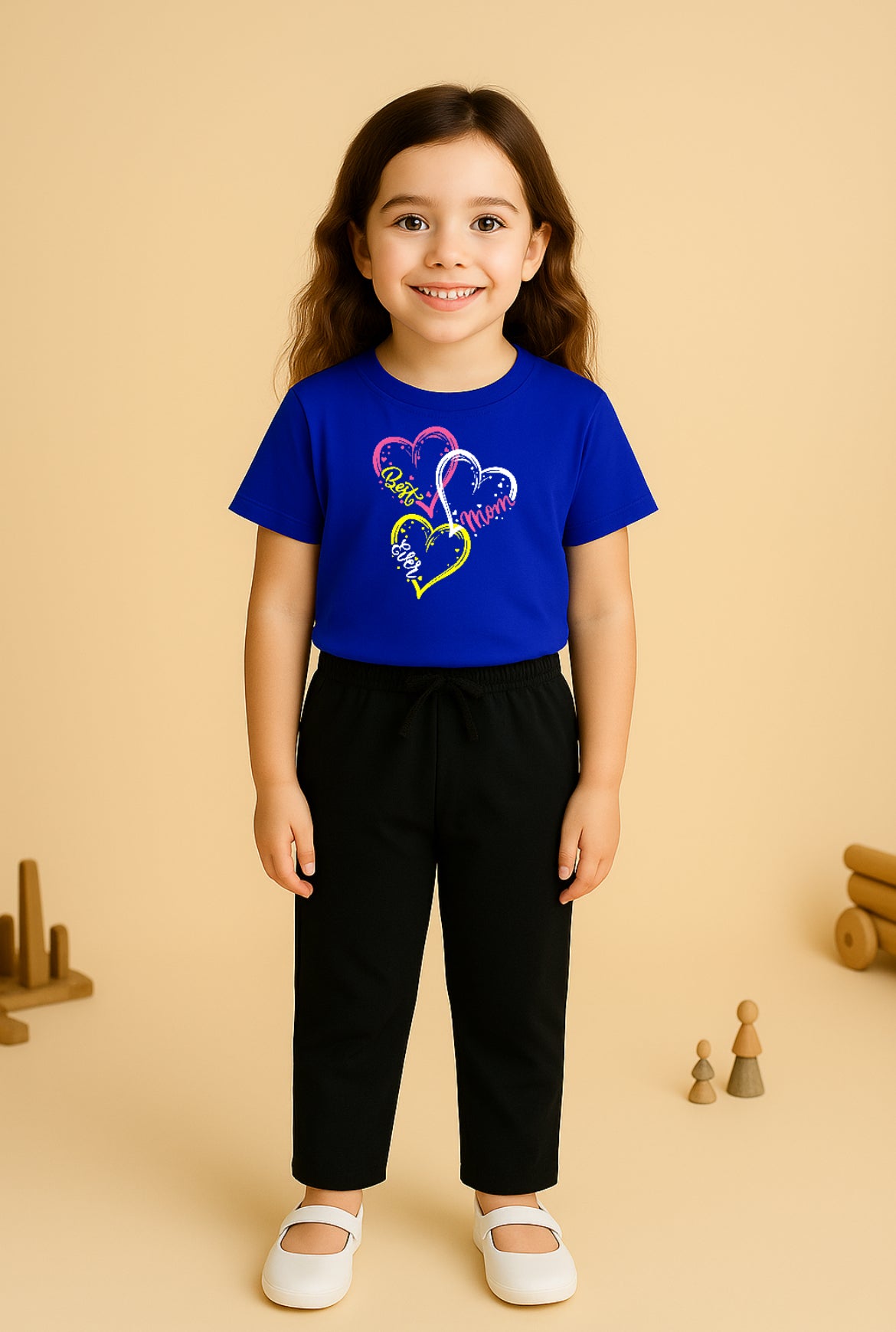 Best Ever Mom Royal Blue Tracksuit for Girls