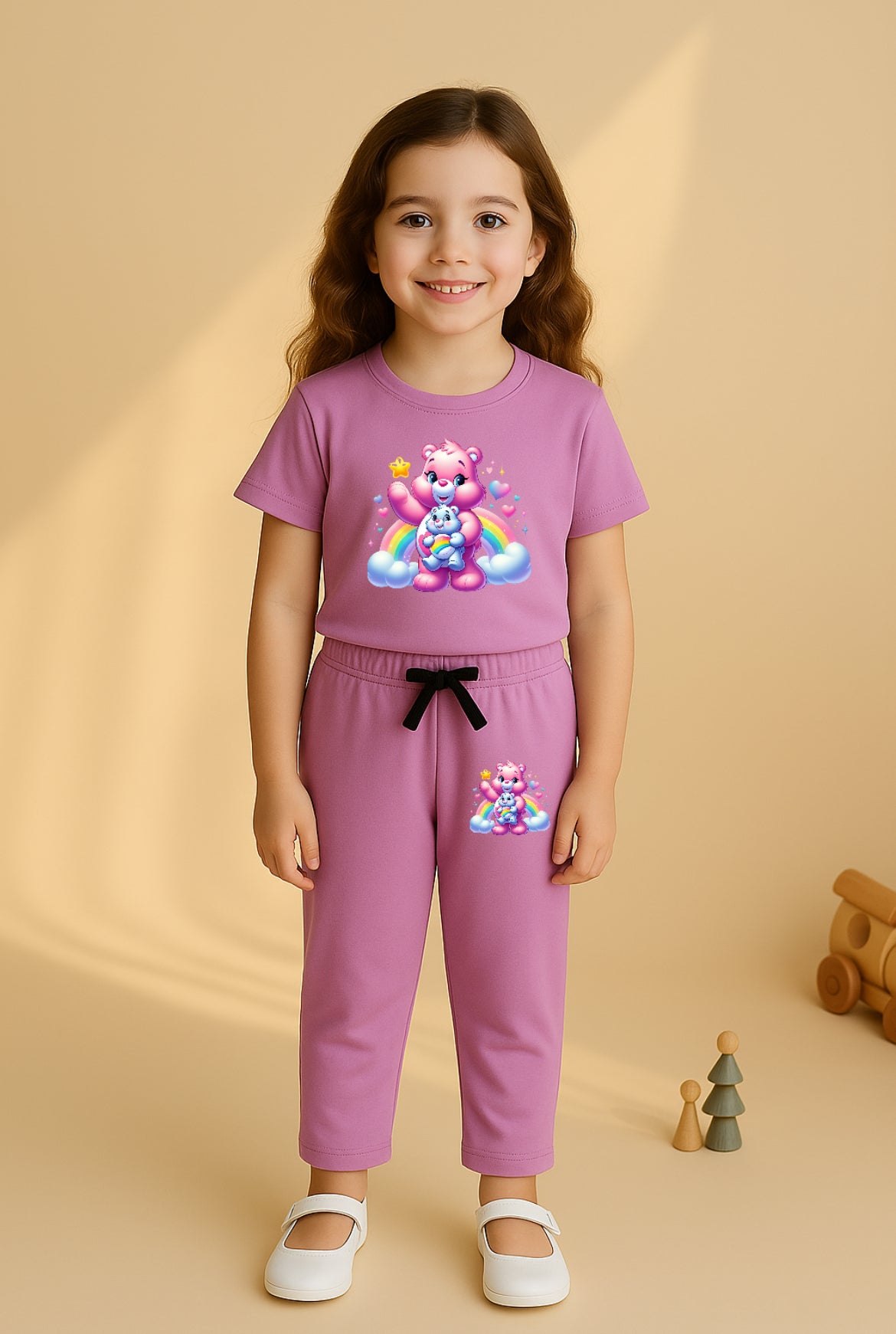 Purple RainBow Bear Tracksuit for Girls