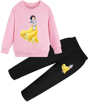 Snow White Fleece Tracksuit For Girls